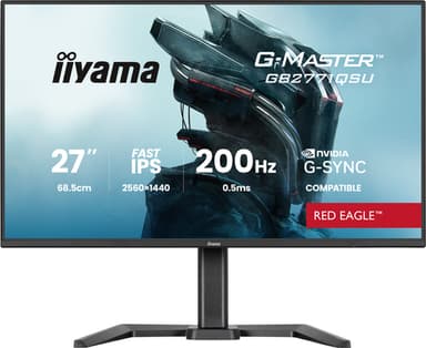 iiyama G-MASTER GB2771QSU-B1 computer monitor 68.6 cm (27") 2560 x 1440 pixels Wide Quad HD Black view 1