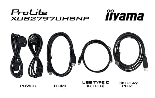 iiyama ProLite XUB2797UHSNP-B1 computer monitor 68.6 cm (27") 3840 x 2160 pixels 4K Ultra HD LED Black