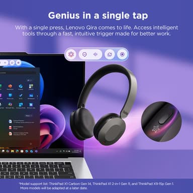 Lenovo 4XD1T60925 headphones/headset Wireless Head-band Office/Call center USB Type-C Bluetooth Grey view 20