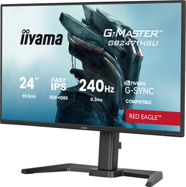 iiyama G-MASTER GB2471HSU-B1 computer monitor 60.5 cm (23.8") 1920 x 1080 pixels Full HD Black view 3