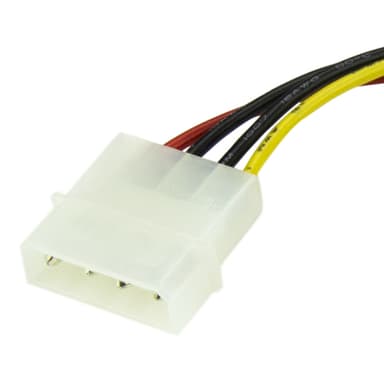StarTech.com 6in 4 Pin LP4 to SATA Power Cable Adapter view 2