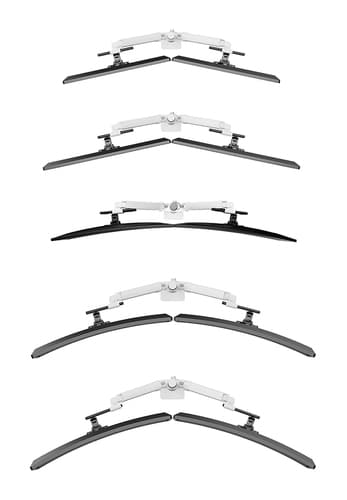 Neomounts DS65S-950WH2 Monitor arm 24-34" - gas spring - Topfix - multi-adjustable - 180°-stop view 5