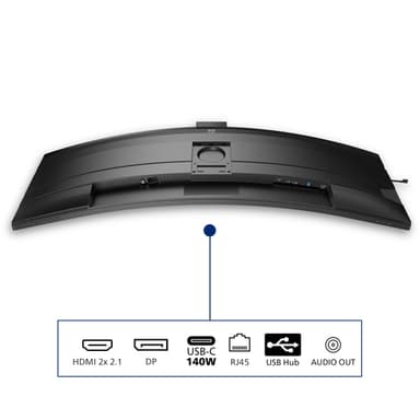 Philips 5000 series 49B2U5900CH/00 computer monitor 124 cm (48.8") 5120 x 1440 pixels Dual QHD LCD Black view 6