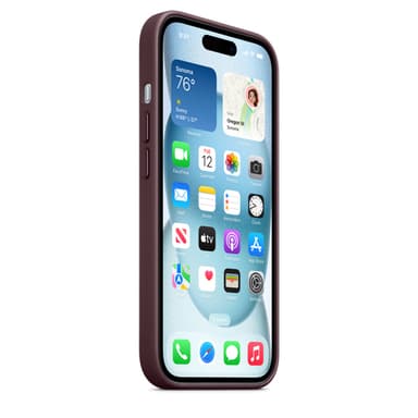 Apple iPhone 15 FineWoven Case with MagSafe - Mulberry view 7