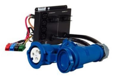Vertiv PD2-203 power distribution unit (PDU) 5 AC outlet(s) Black, Blue view 1