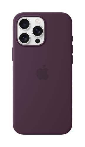 Apple iPhone 16 Pro Max Silicone Case with MagSafe - Plum view 1