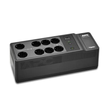 APC Back-UPS, 500VA/300W Floor/Wall Mount, 230V, 8x UNEL outlets, USB Type A Port, User Replaceable Battery view 1