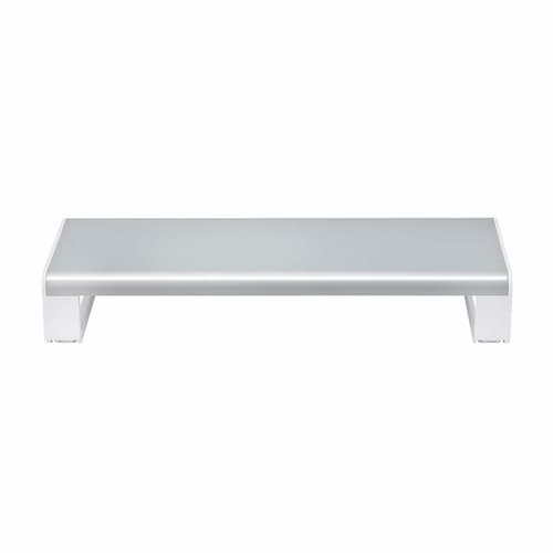 StarTech.com Ergonomic Monitor Riser Stand, Up to 33lb/15kg, Fixed height 3.5in/9cm, Desktop Computer Monitor/Laptop Riser, Steel Platform, Quick Assembly, Optimize Desk Space - TAA