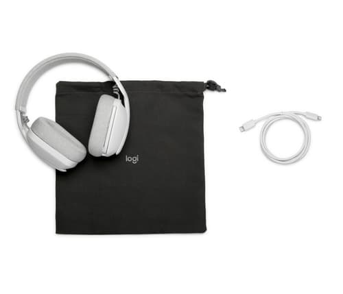 Logitech Zone Vibe 100 Headset Wireless Head-band Calls/Music Bluetooth White