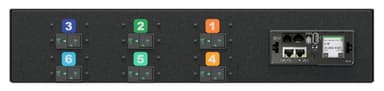 Vertiv DU05M2R1-24CF17-2S02A9H00-S power distribution unit (PDU) 24 AC outlet(s) 2U Black view 1