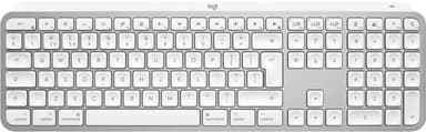 Logitech MX Keys S for Mac keyboard Office RF Wireless + Bluetooth QWERTY UK English Aluminium, White view 1
