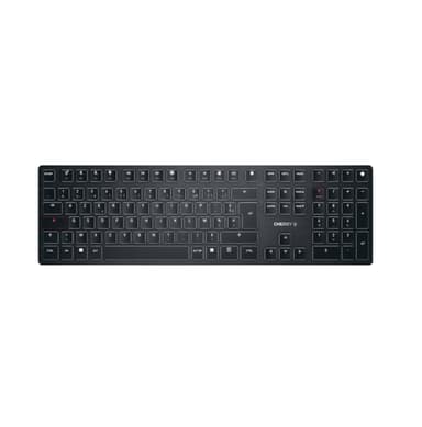 CHERRY KW X ULP keyboard Universal USB + RF Wireless + Bluetooth AZERTY French Black view 1