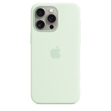 Apple iPhone 15 Pro Max Silicone Case with MagSafe - Soft Mint view 1