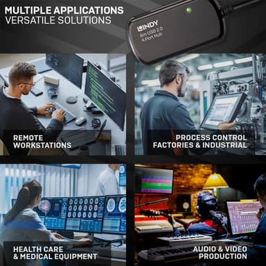Lindy 8m USB 2.0 Active Extension Pro Hub view 4
