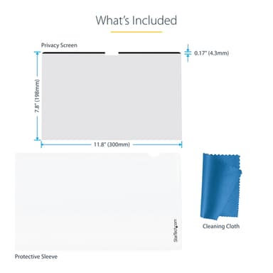 StarTech.com 13-inch MacBook Air M2 M3 M4 M5 Magnetic Laptop Privacy Screen, Blue Light Screen Protector, Reversible Anti-Glare Matte or Glossy Sides, Laptop Privacy Filter view 13