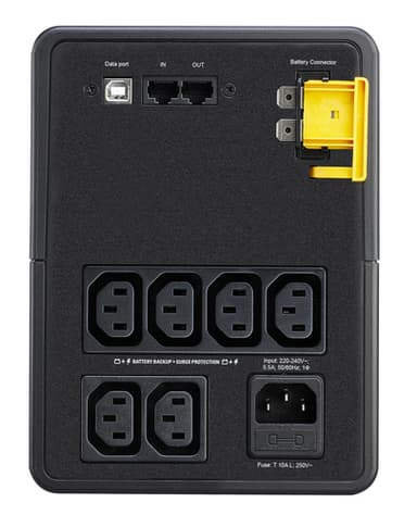 APC Back-UPS, 1200VA, Tower, 230V, 6x IEC C13 outlets, AVR view 2