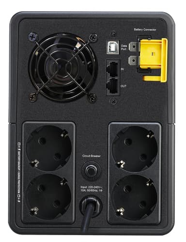 APC Back-UPS, 2200VA, Tower, 230V, 4x CEE 7/7 Schuko outlets, AVR view 2
