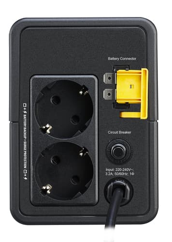 APC BVX700LI-GR uninterruptible power supply (UPS) Line-Interactive 0.7 kVA 360 W 2 AC outlet(s) view 3