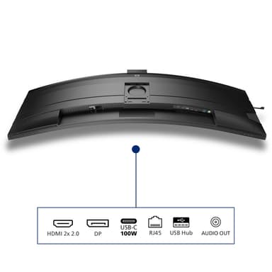 Philips 49B2U6903CH/00 computer monitor 124 cm (48.8") 5120 x 1440 pixels Dual QHD LCD Grey view 6