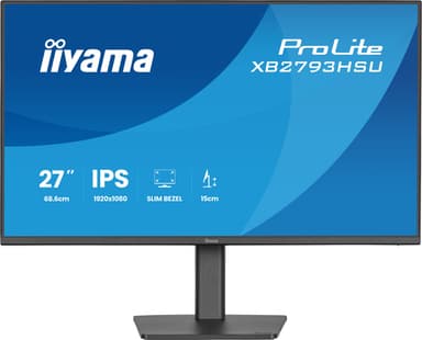 iiyama ProLite XB2793HSU-B1 computer monitor 68.6 cm (27") 1920 x 1080 pixels Full HD LED Black view 2