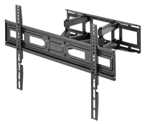 Manhattan Wall Mount for TV & Monitors (Full Motion), For screens 32" to 65", VESA compatibility: all between 100x100mm to 600x400mm - check the dimensions of the four mounting holes on back of screen to ensure it fits, Max 40kg, Black, Bracket, Lifetime Warranty