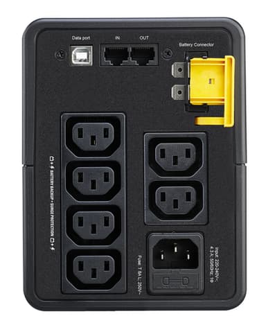 APC Back-UPS, 950VA, Tower, 230V, 6x IEC C13 outlets, AVR view 2