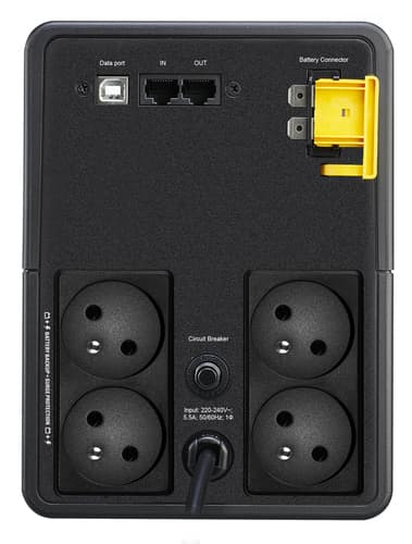 APC Back-UPS, 1200VA, Tower, 230V, 4x CEE 7/5 French Schuko outlets, AVR view 2
