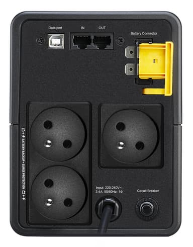 APC BX750MI-FR uninterruptible power supply (UPS) Line-Interactive 0.75 kVA 410 W 3 AC outlet(s) view 2