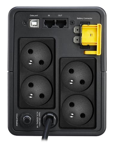 APC Back-UPS, 950VA, Tower, 230V, 4x CEE 7/5 French Schuko outlets, AVR view 2