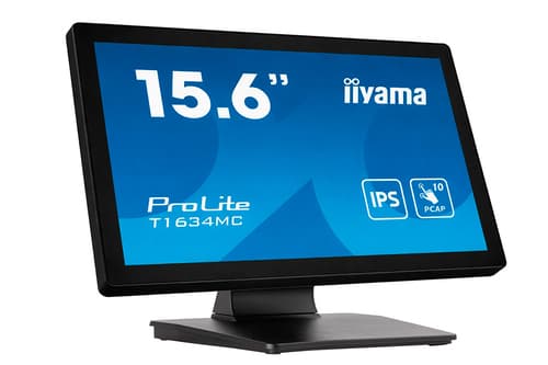 iiyama ProLite T1634MC-B1S computer monitor 39.6 cm (15.6") 1920 x 1080 pixels Full HD LED Touchscreen Black