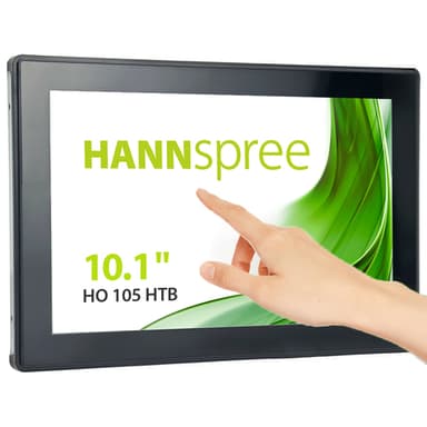 Hannspree Open Frame HO 105 HTB Digital signage flat panel 25.6 cm (10.1") LCD 350 cd/m² HD Black Touchscreen view 1