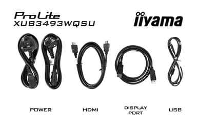 iiyama ProLite XUB3493WQSU-B6 computer monitor 86.4 cm (34") 3440 x 1440 pixels UltraWide Quad HD LED Black view 13