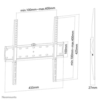 Neomounts FPMA-W300BLACK TV mount wall 32-55" - ultra-flat view 14