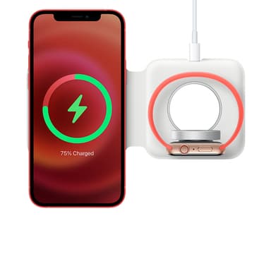 Apple MagSafe Duo Charger Headset, Smartphone, Smartwatch White USB Wireless charging Indoor view 5