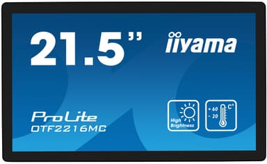 iiyama OTF2216MC-B1 computer monitor 54.6 cm (21.5") 1920 x 1080 pixels Full HD LCD Touchscreen Black view 2