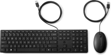 HP Wired Desktop 320MK Mouse and Keyboard view 1