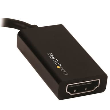 StarTech.com Mini DisplayPort to HDMI Adapter - Active mDP 1.4 to HDMI 2.0 Video Converter - 4K 60Hz - Mini DP or Thunderbolt 1/2 Mac/PC to HDMI Monitor/TV/Display - mDP to HDMI Dongle view 3