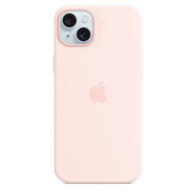 Apple iPhone 15 Plus Silicone Case with MagSafe - Light Pink view 1