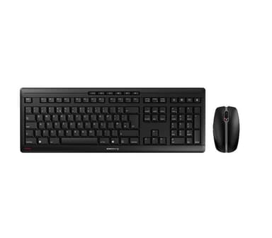 CHERRY STREAM DESKTOP, Wireless Keyboard & Mouse Set, Black, USB (QWERTY - UK) view 1