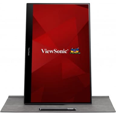Viewsonic TD1655 computer monitor 39.6 cm (15.6") 1920 x 1080 pixels Full HD LED Touchscreen Multi-user Black, Silver view 2