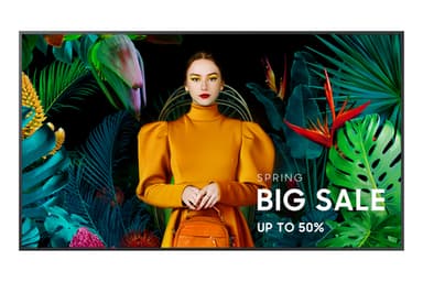 Samsung QM55C Digital signage flat panel 139.7 cm (55") LCD Wi-Fi 500 cd/m² 4K Ultra HD Black Tizen 24/7 view 7