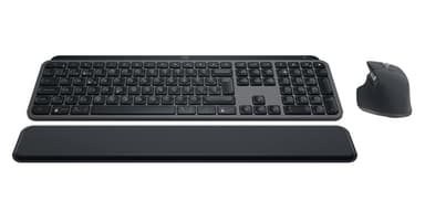 Logitech Master MX Keys Combo for Bussiness keyboard Mouse included Office RF Wireless + Bluetooth QWERTZ Swiss Graphite view 4