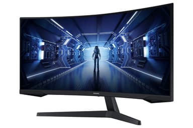 Samsung LC34G55TWWPXXU computer monitor 86.4 cm (34") 3440 x 1440 pixels UltraWide Quad HD LED Black view 3
