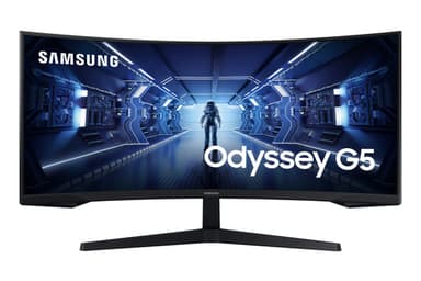 Samsung LC34G55TWWPXXU computer monitor 86.4 cm (34") 3440 x 1440 pixels UltraWide Quad HD LED Black view 1