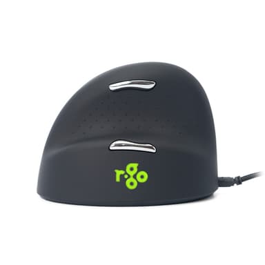 R-Go Tools Ergonomic mouse R-Go HE Break with break software, medium (hand size 165-185 mm), left-handed, Wired, black view 8