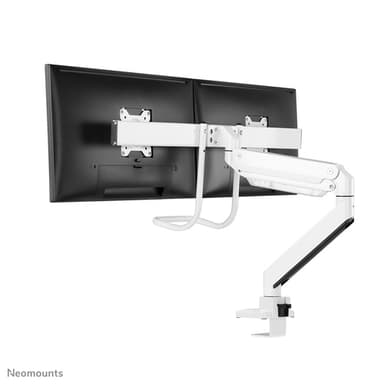 Neomounts NM-D775DXWHITE Monitor arm 10-32" - gas spring - Topfix - 180°-stop view 7