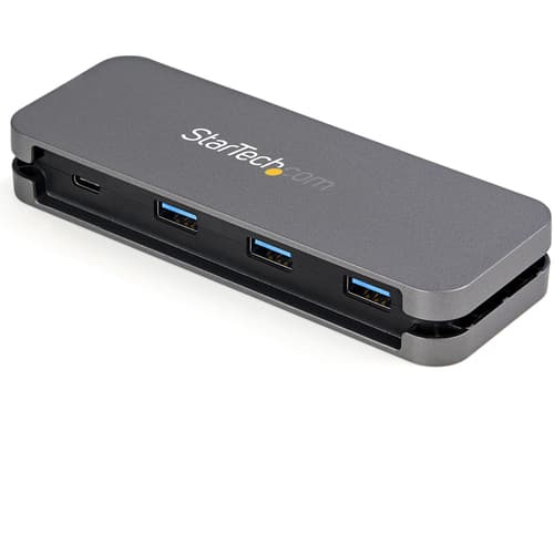 StarTech.com 4 Port USB C Hub - 3x USB-A/1x USB-C - 5Gbps USB 3.0 Type-C Hub (3.2/3.1 Gen 1) - Bus Powered - Portable USB-C to USB-A Adapter Hub - 28.5cm (11.2") Cable w/Cable Management~4 Port USB C Hub - 3x USB-A/1x USB-C - USB 3.0 Type-C Hub - USB 3.2 Gen 1 (5Gbps) - Bus Powered - Portable USB-C to USB-A Adapter Hub - 11.2" (28.5cm) Cable w/Cable Management