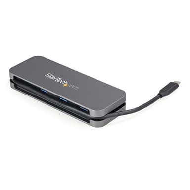 StarTech.com 4 Port USB C Hub - 3x USB-A/1x USB-C - 5Gbps USB 3.0 Type-C Hub (3.2/3.1 Gen 1) - Bus Powered - Portable USB-C to USB-A Adapter Hub - 28.5cm (11.2") Cable w/Cable Management~4 Port USB C Hub - 3x USB-A/1x USB-C - USB 3.0 Type-C Hub - USB 3.2 Gen 1 (5Gbps) - Bus Powered - Portable USB-C to USB-A Adapter Hub - 11.2" (28.5cm) Cable w/Cable Management view 6