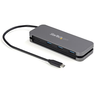 StarTech.com 4 Port USB C Hub - 3x USB-A/1x USB-C - 5Gbps USB 3.0 Type-C Hub (3.2/3.1 Gen 1) - Bus Powered - Portable USB-C to USB-A Adapter Hub - 28.5cm (11.2") Cable w/Cable Management~4 Port USB C Hub - 3x USB-A/1x USB-C - USB 3.0 Type-C Hub - USB 3.2 Gen 1 (5Gbps) - Bus Powered - Portable USB-C to USB-A Adapter Hub - 11.2" (28.5cm) Cable w/Cable Management view 1