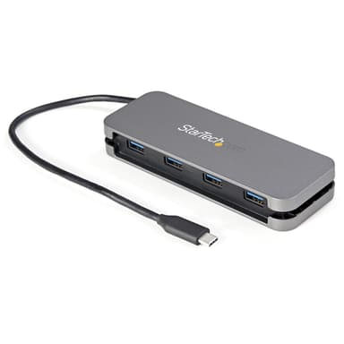 StarTech.com 4 Port USB C Hub - 4x USB-A - USB 3.0 Type-C Hub - USB 3.2 Gen 1 (5Gbps) - Bus Powered Portable USB-C to USB-A Adapter Laptop Hub - 11.2" (28.5cm) Cable w/ Cable Management view 1
